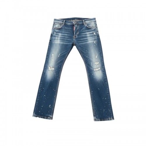 Dsquared2 Μπλε Distressed Straight Jeans — M / Pre-Owned