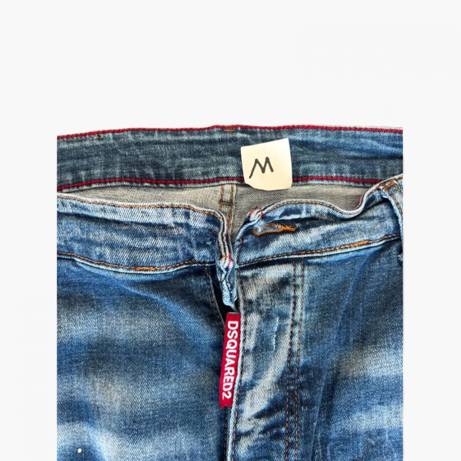 Dsquared2 Μπλε Distressed Straight Jeans — M / Pre-Owned