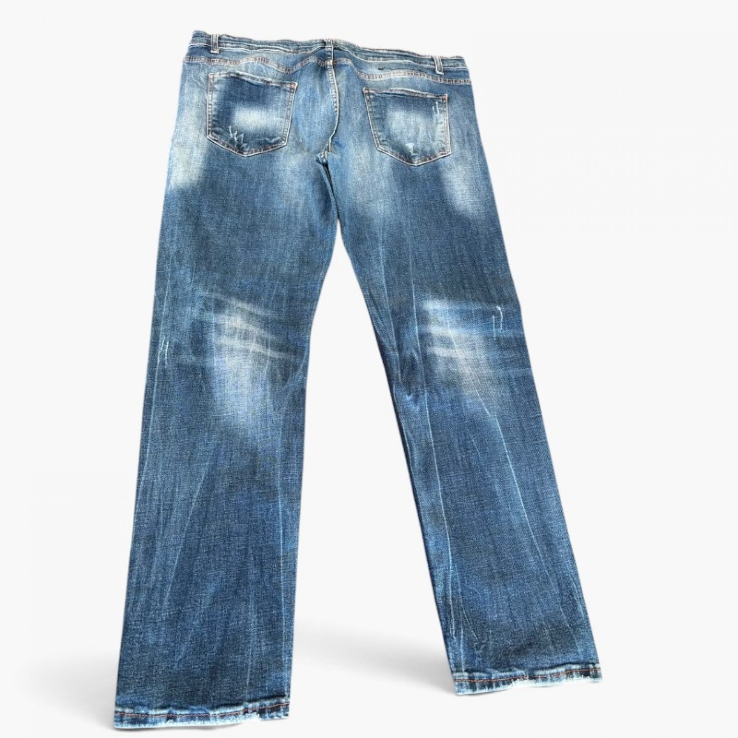 Dsquared2 Μπλε Distressed Straight Jeans — M / Pre-Owned