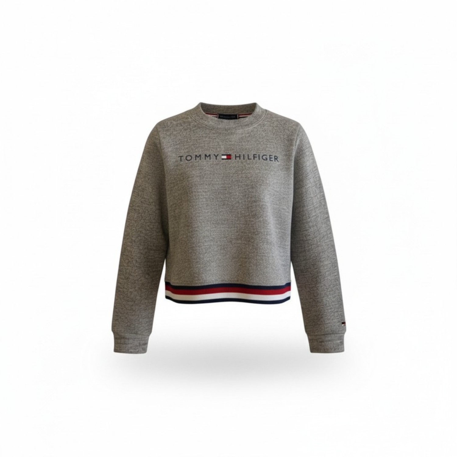 Tommy Hilfiger Γκρι Cropped Sweatshirt S / Pre-Owned