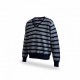 Robe di Kappa Striped V-Neck Knit Sweater – Navy / Γαλάζιο – L / Pre-Owned