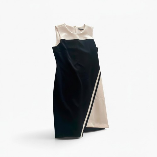 Tommy Hilfiger Black & Ivory Sleeveless Dress — M / Pre-Owned