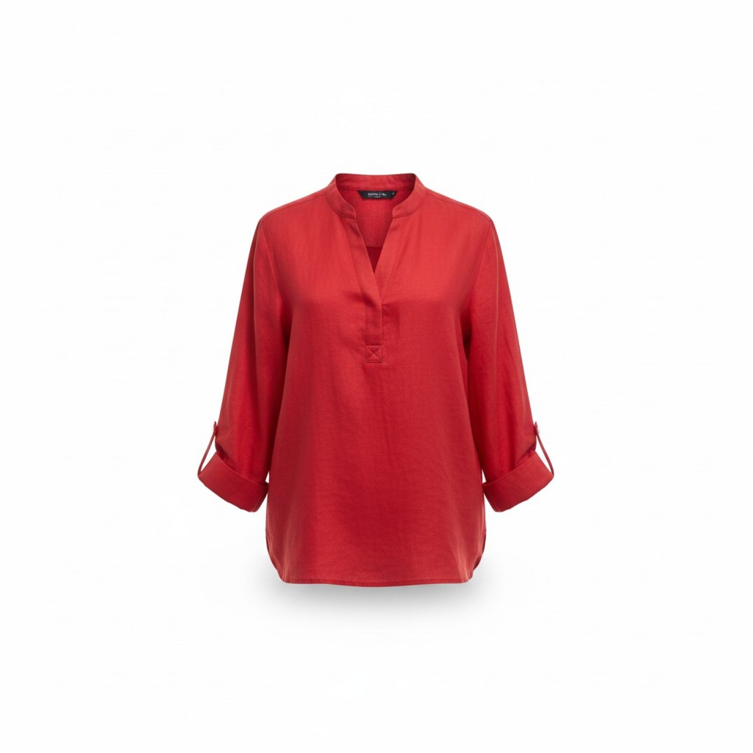 Tommy Hilfiger Red Long-Sleeve Blouse — M / Pre-Owned
