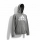Adidas Grey Logo Hoodie — Size L / Pre-Owned