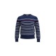 Tommy Hilfiger Ανδρικό Μπλε Ριγέ Πλεκτό Πουλόβερ – Μέγεθος S / Pre-Owned