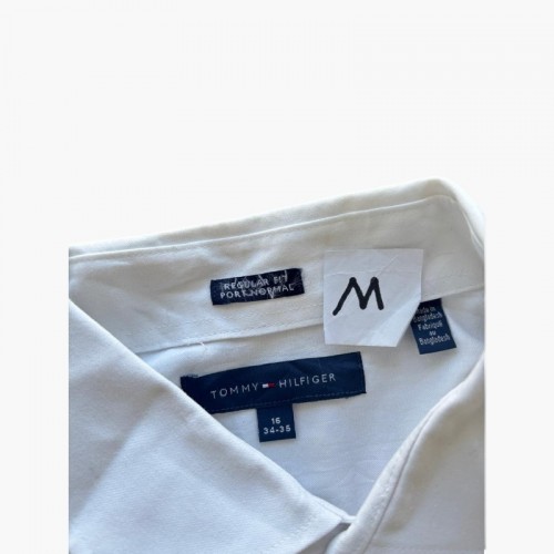 Tommy Hilfiger Ανδρικό Λευκό Πουκάμισο Regular Fit – Μέγεθος M / Pre-Owned