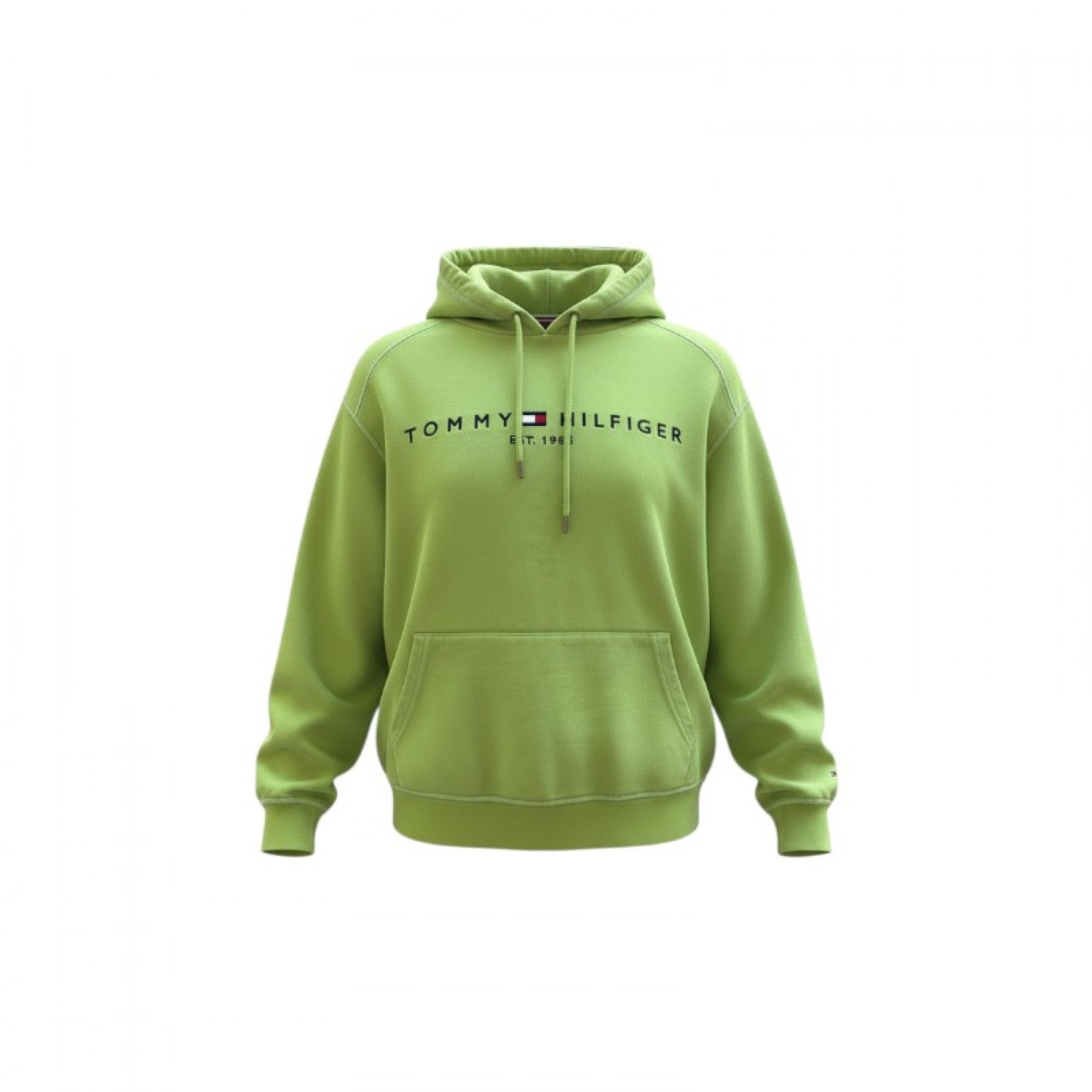 Tommy Hilfiger Λαχανί Φούτερ Hoodie με Logo – Μέγεθος XL / Pre-Owned