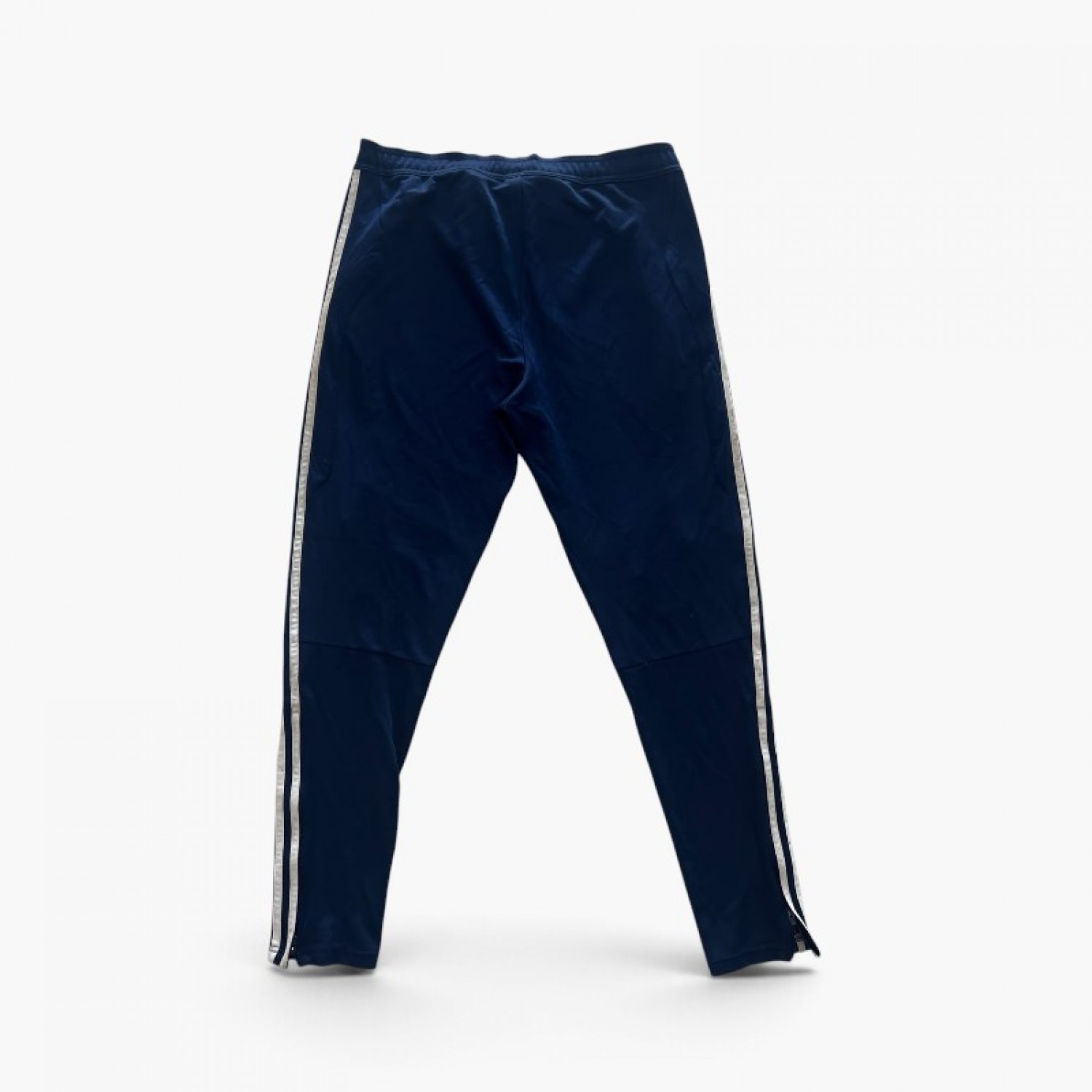 Adidas Σκούρο Μπλε Slim Αθλητικό Παντελόνι με Γκρι Ρέλι – Μέγεθος M / Pre-Owned