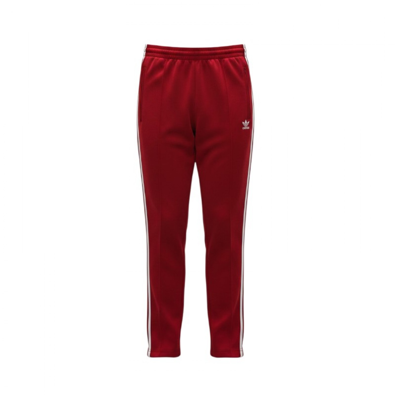 Adidas Originals Κόκκινο Αθλητικό Παντελόνι με Λευκές Ρίγες – Μέγεθος XS / Pre-Owned