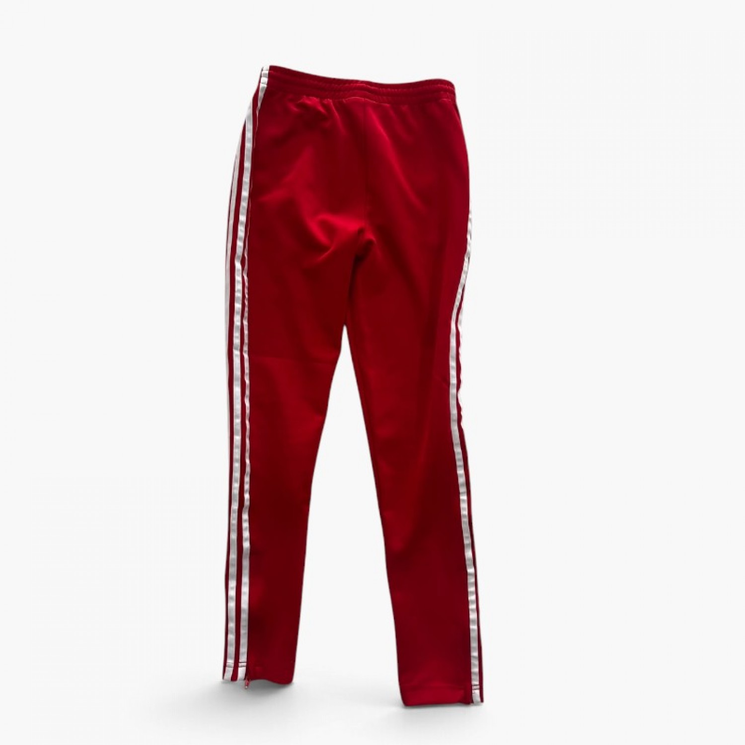 Adidas Originals Κόκκινο Αθλητικό Παντελόνι με Λευκές Ρίγες – Μέγεθος XS / Pre-Owned