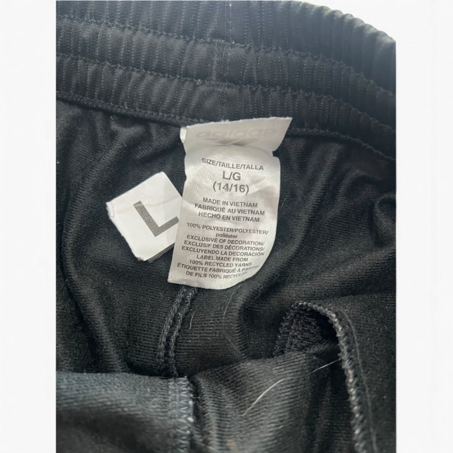 Adidas Μαύρο Slim Αθλητικό Παντελόνι – Μέγεθος L / Pre-Owned