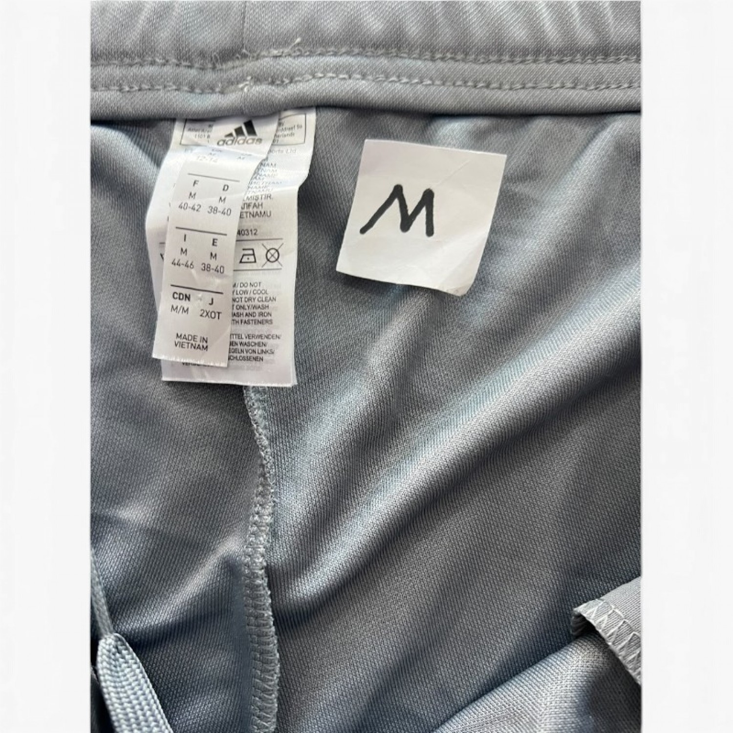 Adidas Ανθρακί Slim Αθλητικό Παντελόνι με Πλαϊνό Ρέλι – Μέγεθος M / Pre-Owned