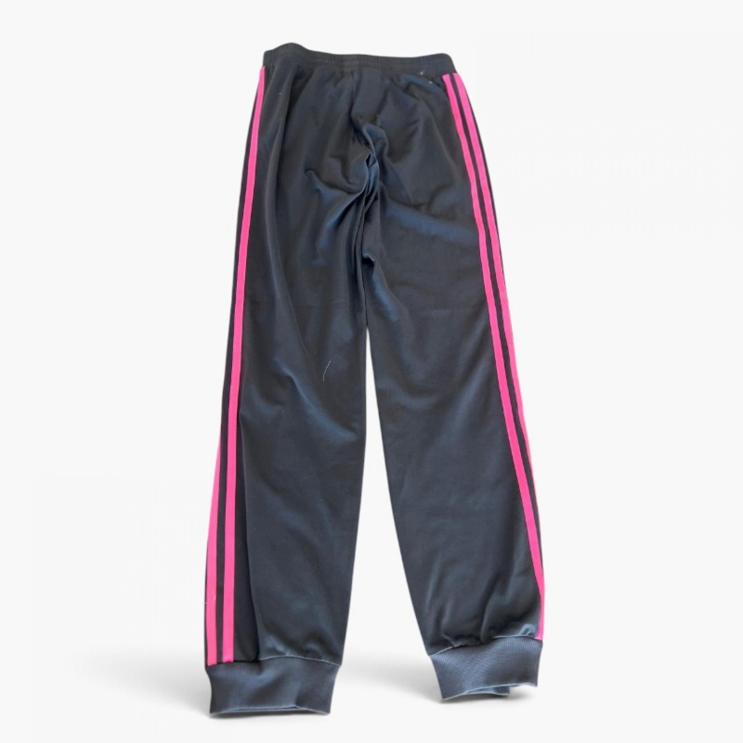 Adidas Μαύρο Αθλητικό Παντελόνι με Φούξια Ρίγες – Μέγεθος M / Pre-Owned