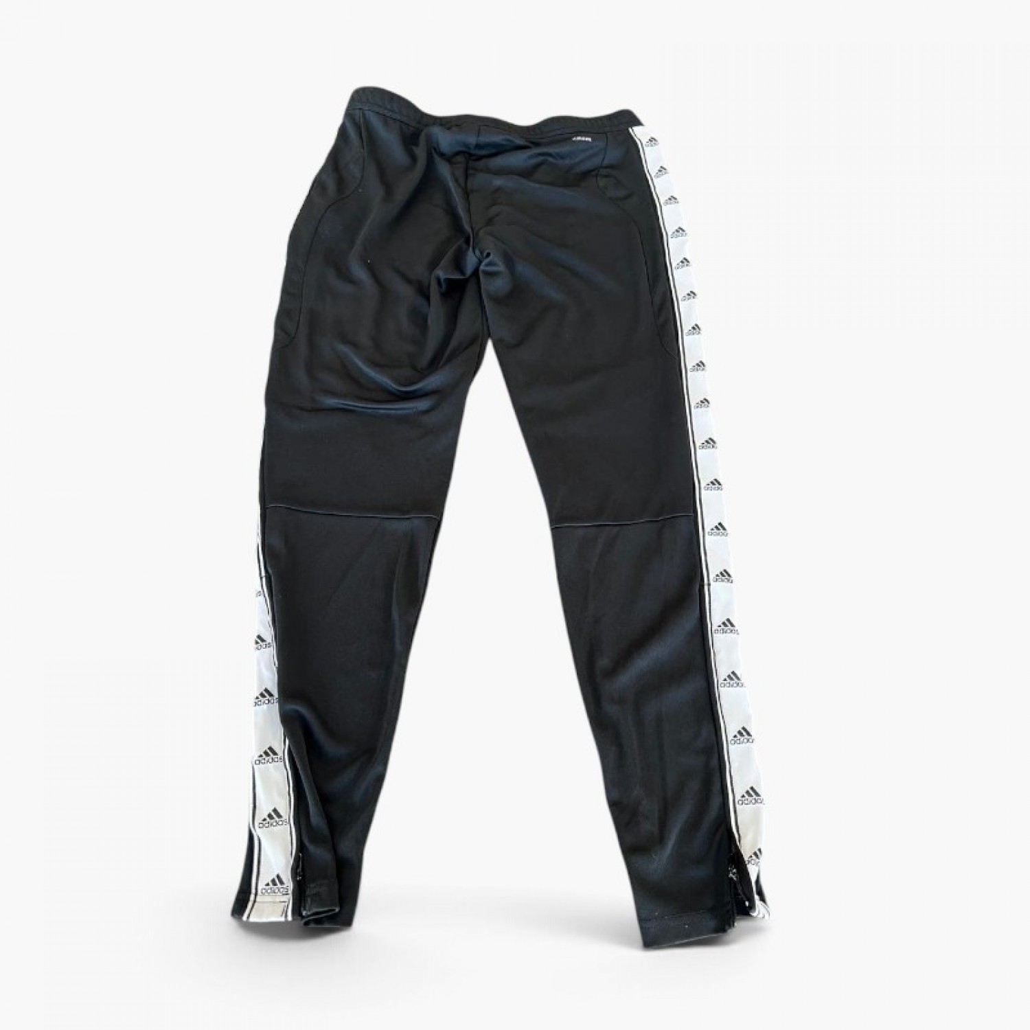 Adidas Μαύρο Αθλητικό Παντελόνι με Λευκές Πλαϊνές Ρίγες – Μέγεθος M / Pre-Owned