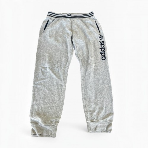 Adidas Originals Γκρι Φούτερ Παντελόνι με Μεγάλο Λογότυπο – Μέγεθος L / Pre-Owned