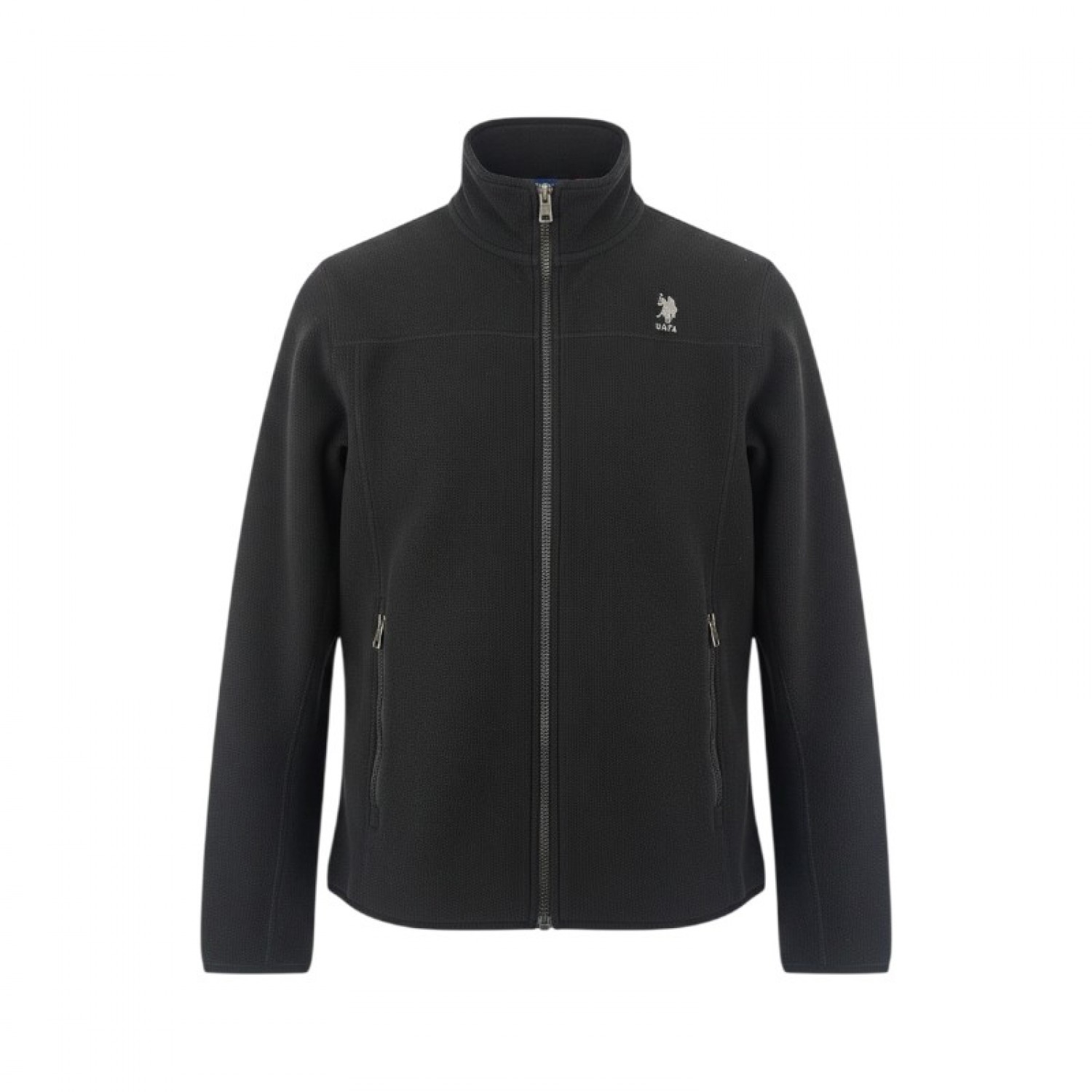 U.S. Polo Assn. Μαύρη Fleece Ζακέτα – Μέγεθος M / Pre-Owned