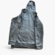 Adidas Ανθρακί Φούτερ Ζακέτα Hoodie με Μαύρες Ρίγες – Μέγεθος XL / Pre-Owned