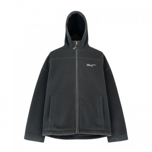 Jack Wolfskin Μαύρη Fleece Ζακέτα Hoodie – Μέγεθος XXL / Pre-Owned