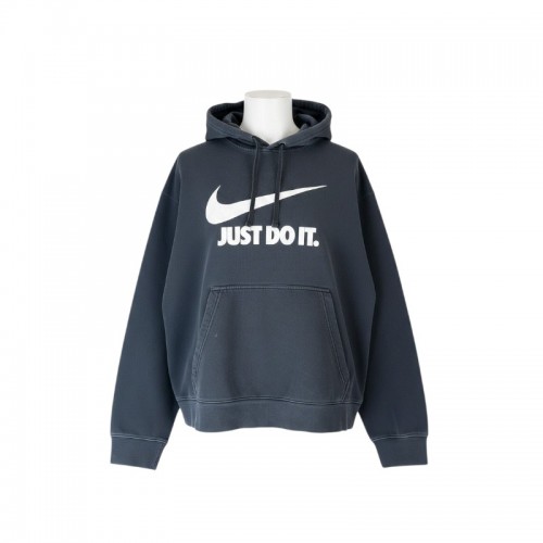 Nike Ανθρακί Φούτερ Hoodie “Just Do It” – Μέγεθος M / Pre-Owned
