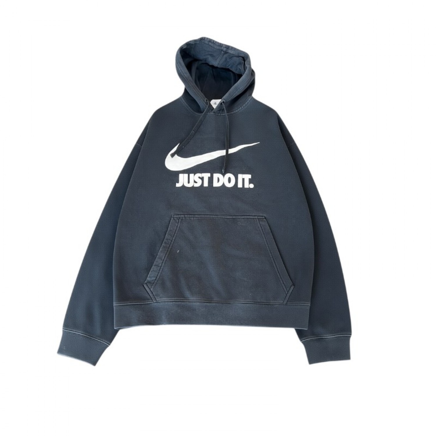Nike Ανθρακί Φούτερ Hoodie “Just Do It” – Μέγεθος M / Pre-Owned