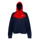 Nike Σκούρο Μπλε και Κόκκινη Φούτερ Ζακέτα Hoodie – Μέγεθος M / Pre-Owned