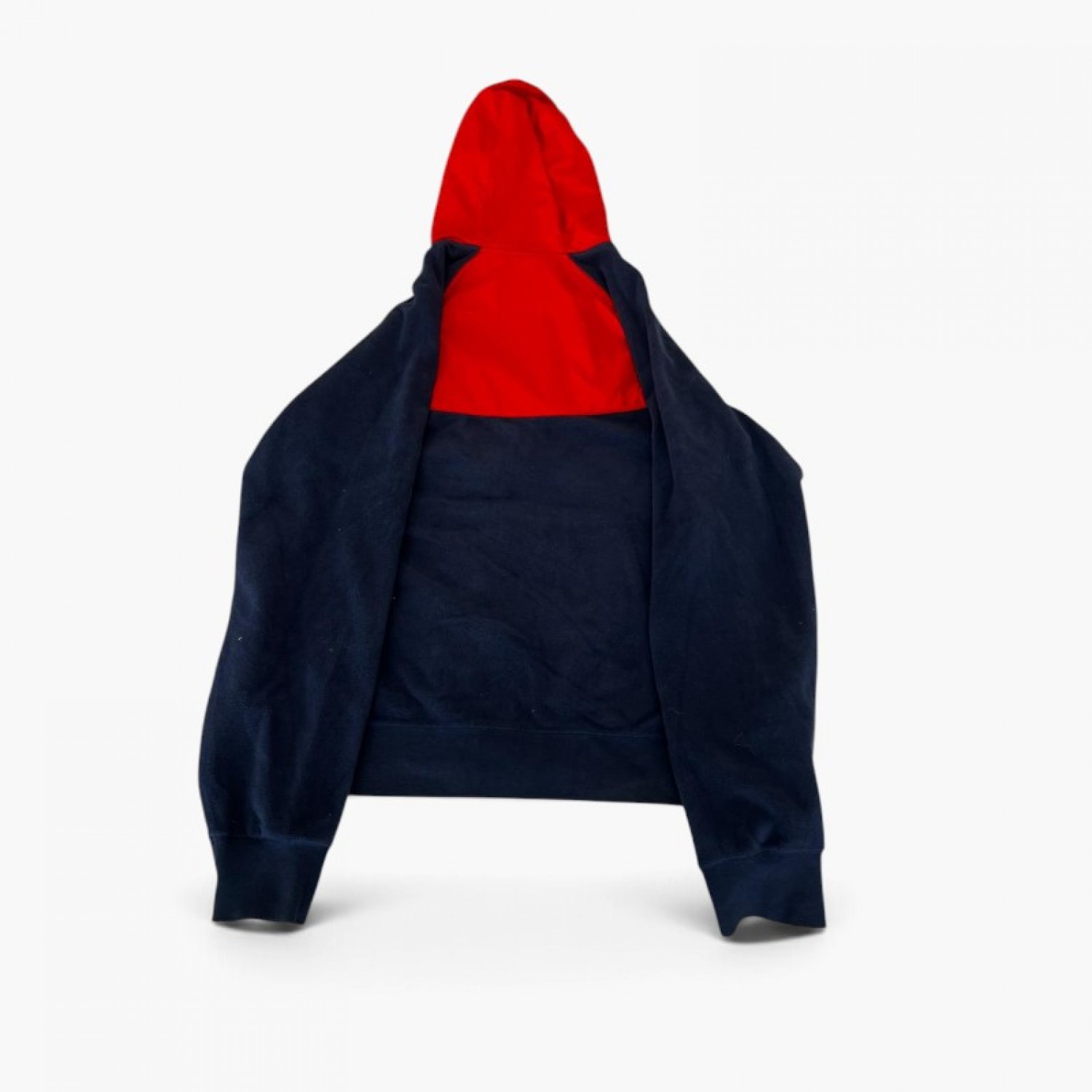 Nike Σκούρο Μπλε και Κόκκινη Φούτερ Ζακέτα Hoodie – Μέγεθος M / Pre-Owned