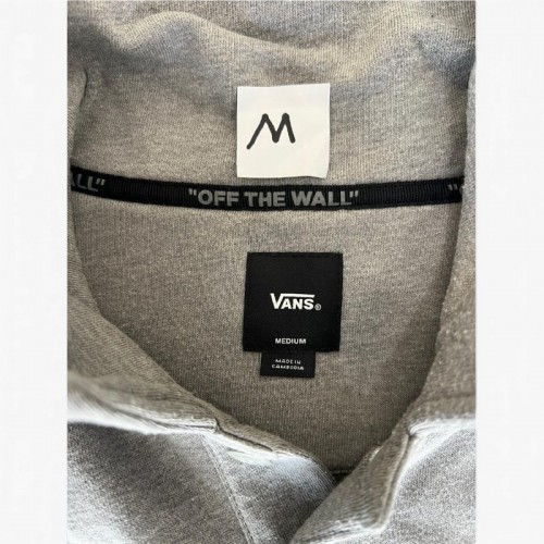 Vans Ανθρακί Φούτερ με Ψηλό Γιακά και Κουμπιά – Μέγεθος M / Pre-Owned
