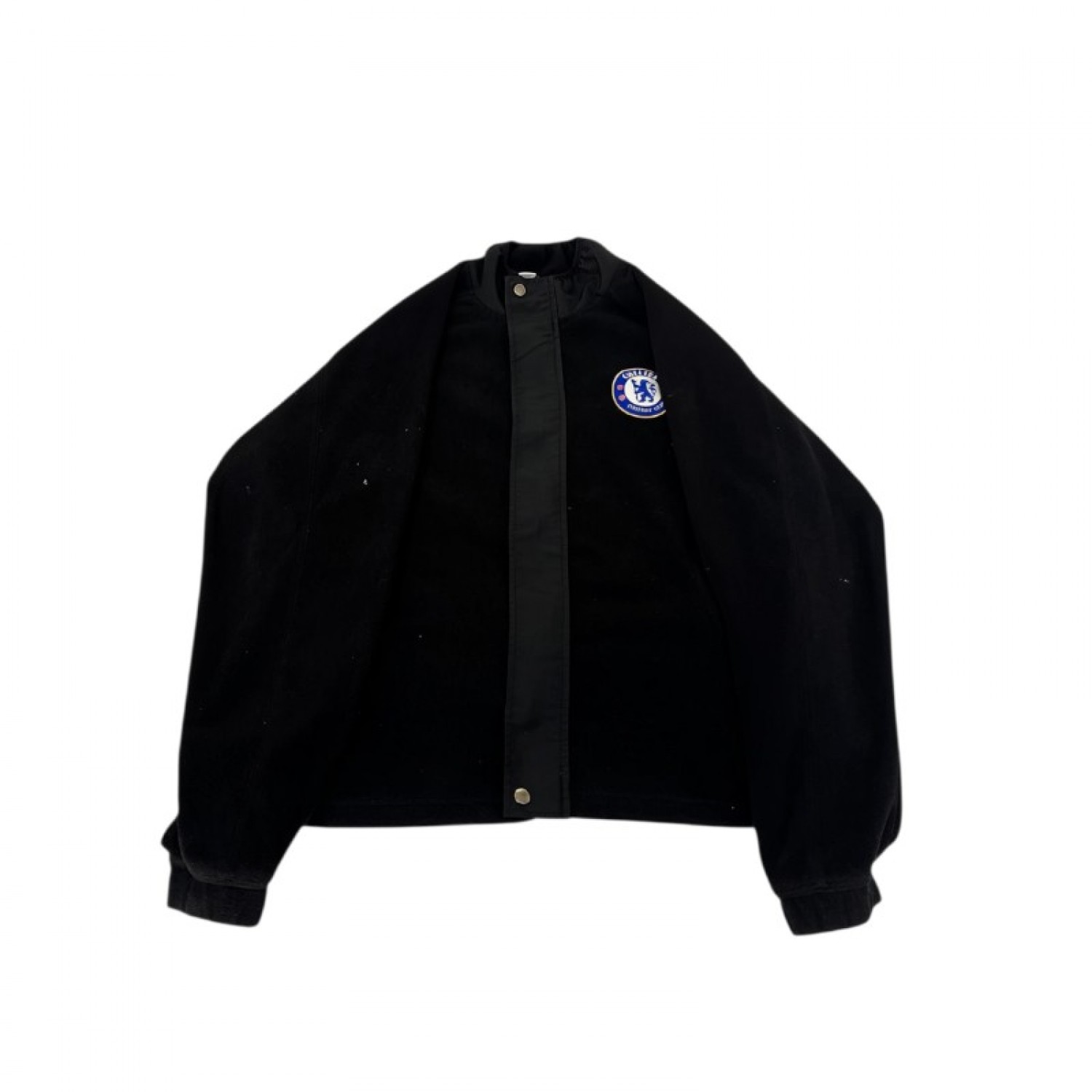 Chelsea FC Μαύρο Fleece Jacket με Έμβλημα Ομάδας – Μέγεθος XL / Pre-Owned