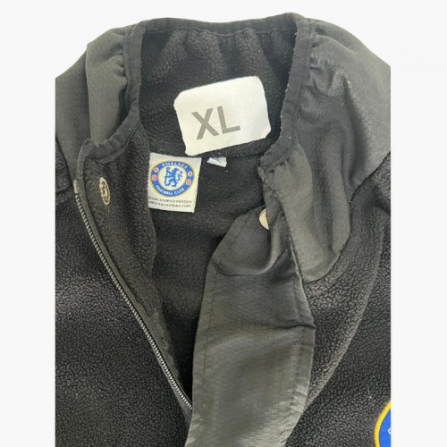 Chelsea FC Μαύρο Fleece Jacket με Έμβλημα Ομάδας – Μέγεθος XL / Pre-Owned