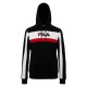 FILA Μαύρο Colorblock Φούτερ Hoodie με Μεγάλο Λογότυπο – Μέγεθος M / Pre-Owned