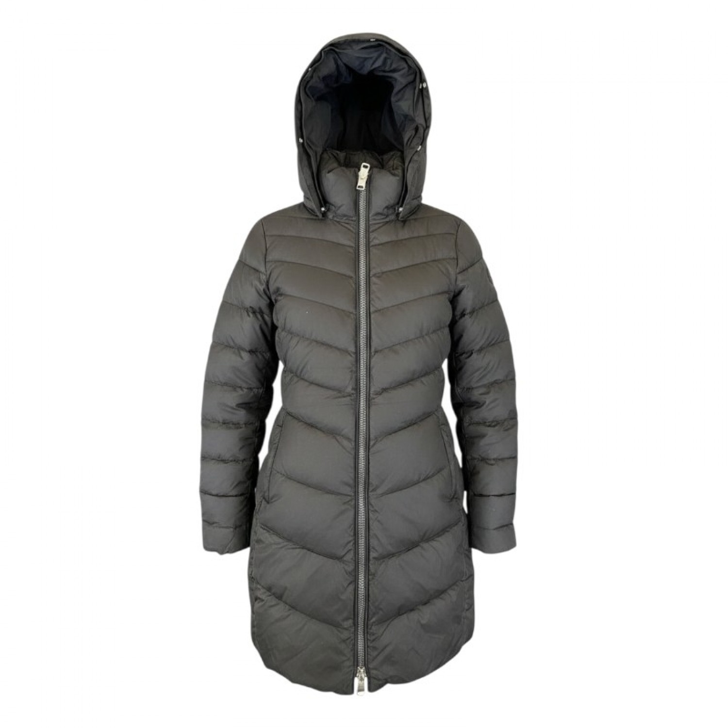 Tommy Hilfiger Γυναικείο Μαύρο Μακρύ Puffer Μπουφάν – Μέγεθος L / Pre-Owned