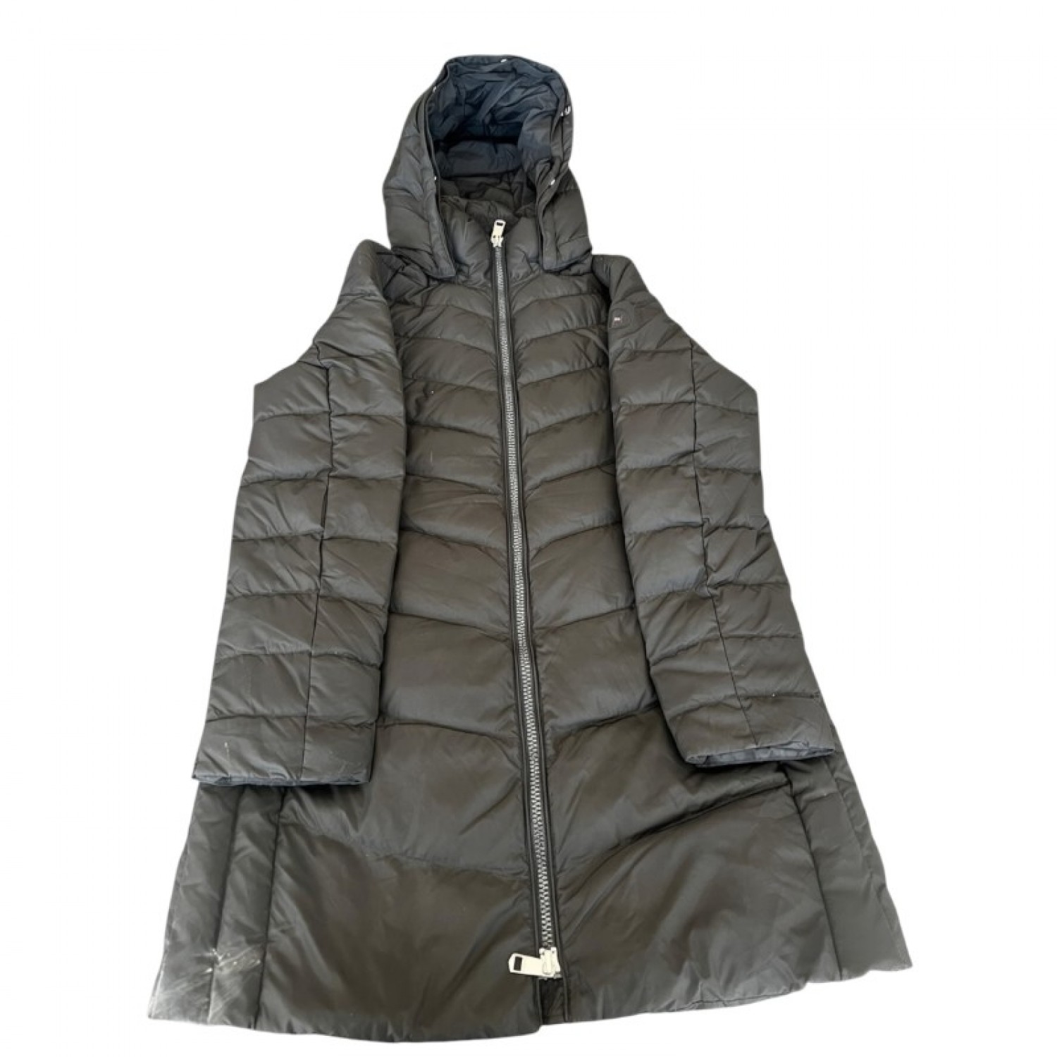 Tommy Hilfiger Γυναικείο Μαύρο Μακρύ Puffer Μπουφάν – Μέγεθος L / Pre-Owned