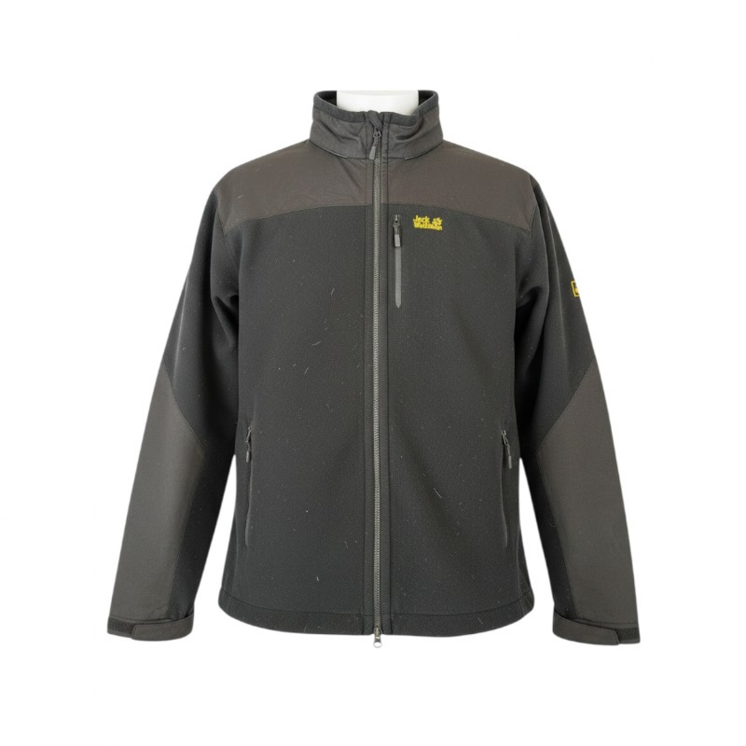 Jack Wolfskin Μαύρη Softshell Ζακέτα με Κόκκινο Fleece – Μέγεθος XXL / Pre-Owned