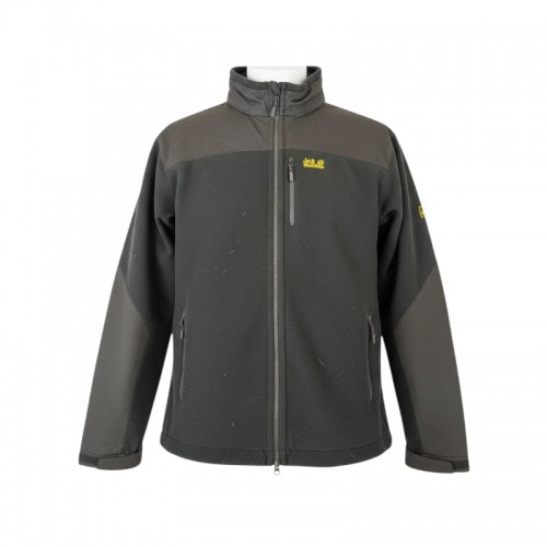 Jack Wolfskin Μαύρη Softshell Ζακέτα με Κόκκινο Fleece – Μέγεθος XXL / Pre-Owned