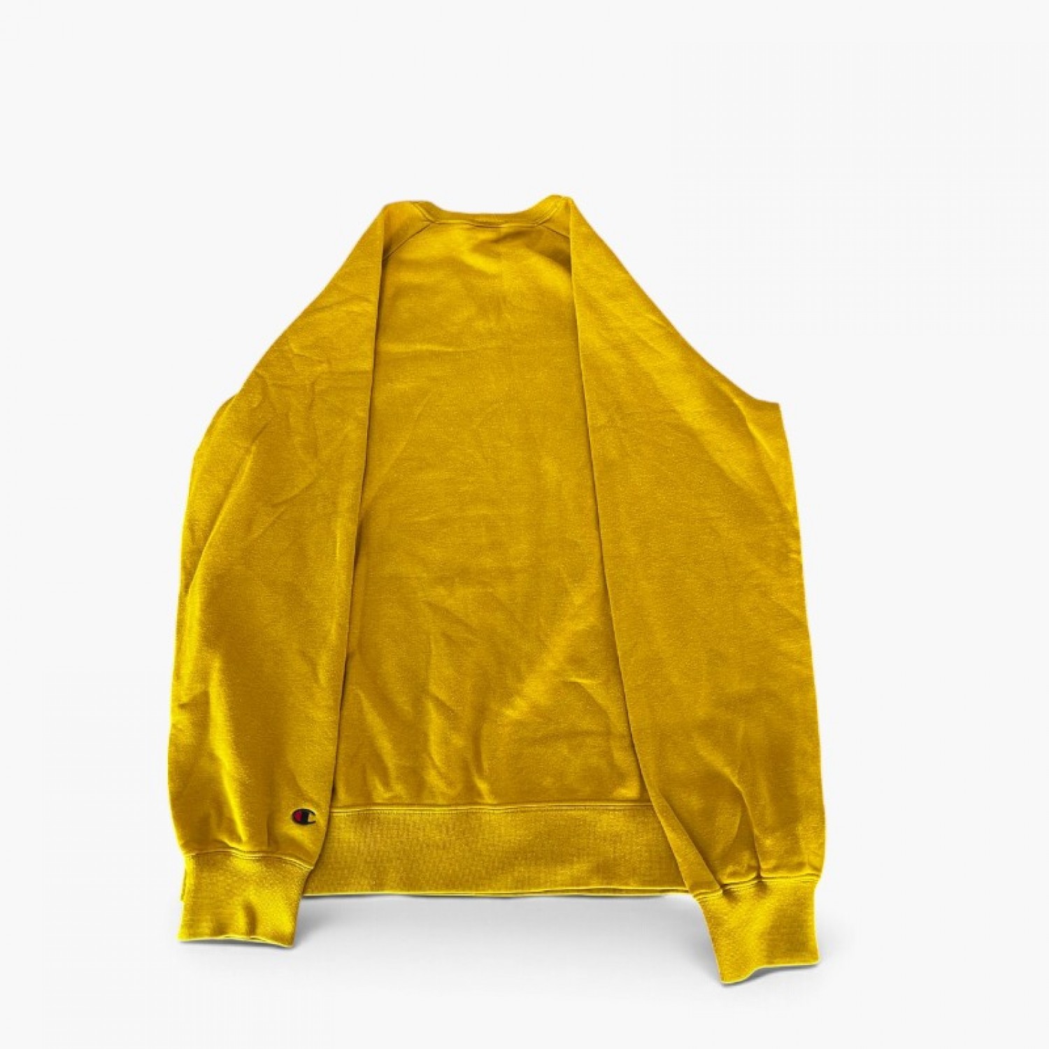 Champion Μουσταρδί Φούτερ Crewneck με Μεγάλο Λογότυπο – Μέγεθος XXL / Pre-Owned