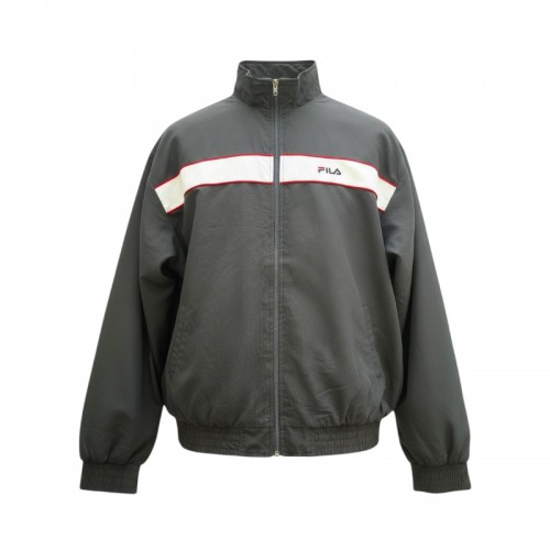 FILA Ανθρακί Vintage Αθλητική Ζακέτα Track – Μέγεθος L / Pre-Owned