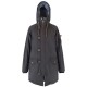 Superdry The Parka Σκούρο Γκρι Μακρύ Jacket με Κουκούλα – Μέγεθος L / Pre-Owned