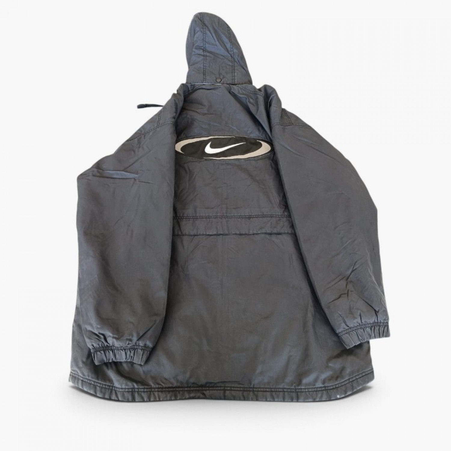 Nike Μαύρο Αντιανεμικό Jacket με Κουκούλα – Μέγεθος XL / Pre-Owned