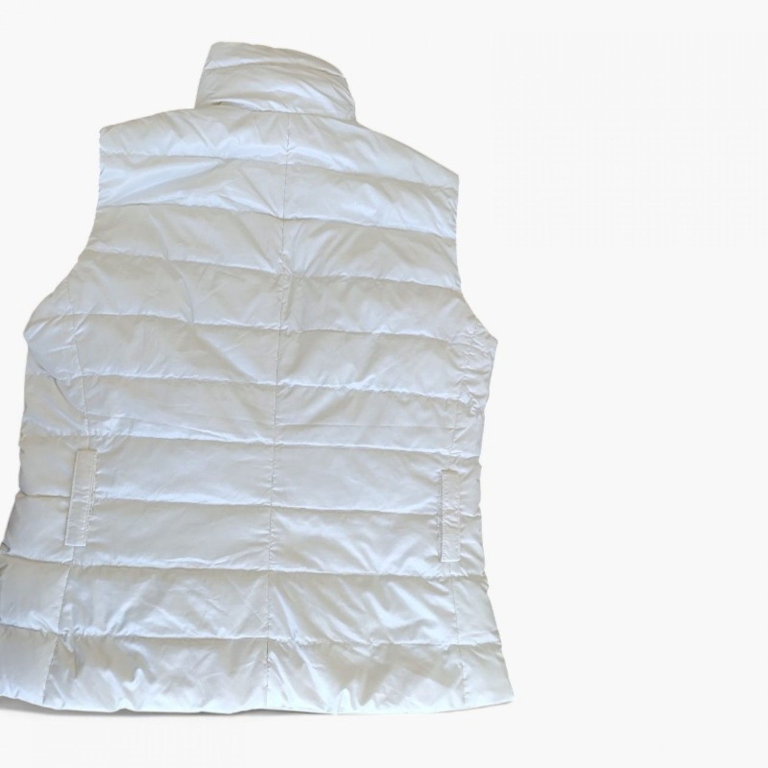 Moncler Λευκό Αμάνικο Puffer Γιλέκο – Μέγεθος S / Pre-Owned
