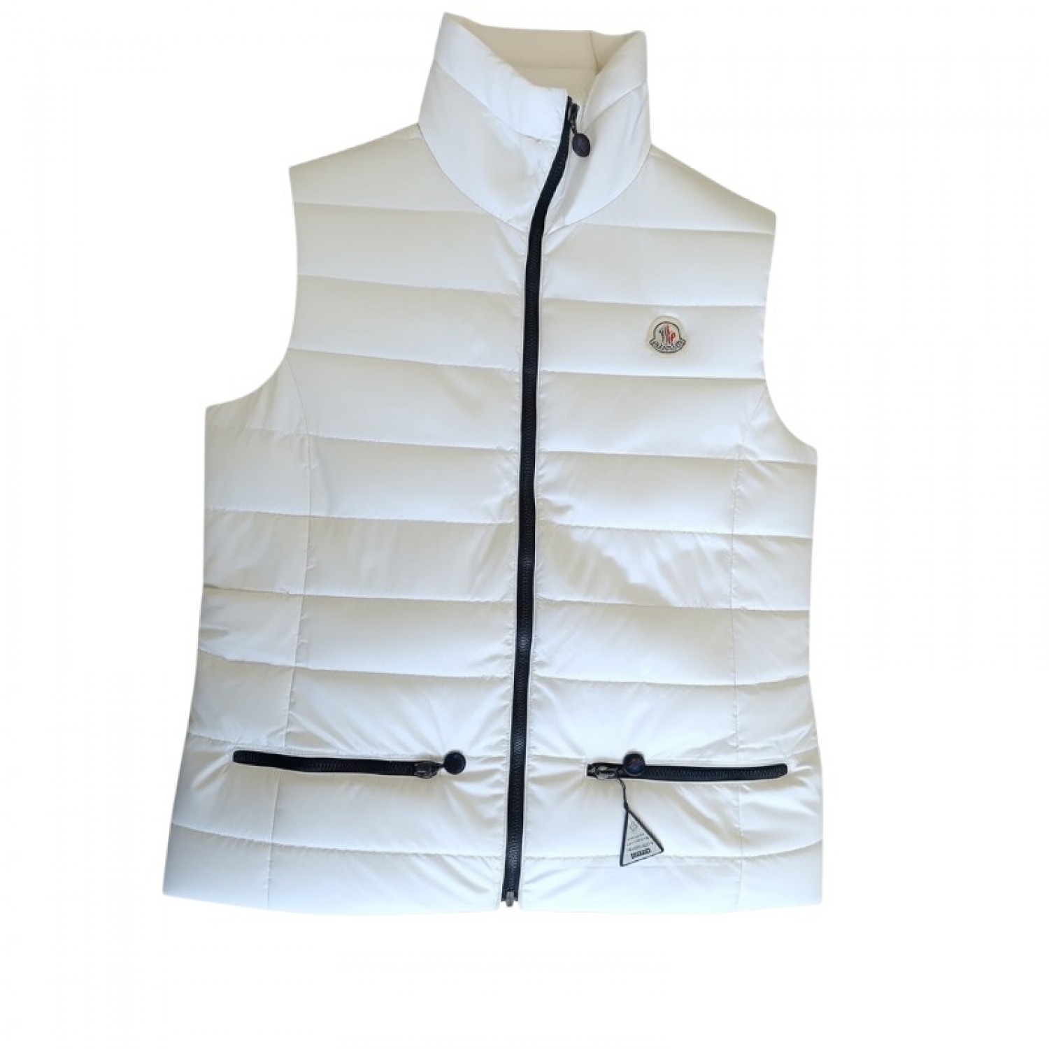 Moncler Λευκό Αμάνικο Puffer Γιλέκο – Μέγεθος S / Pre-Owned