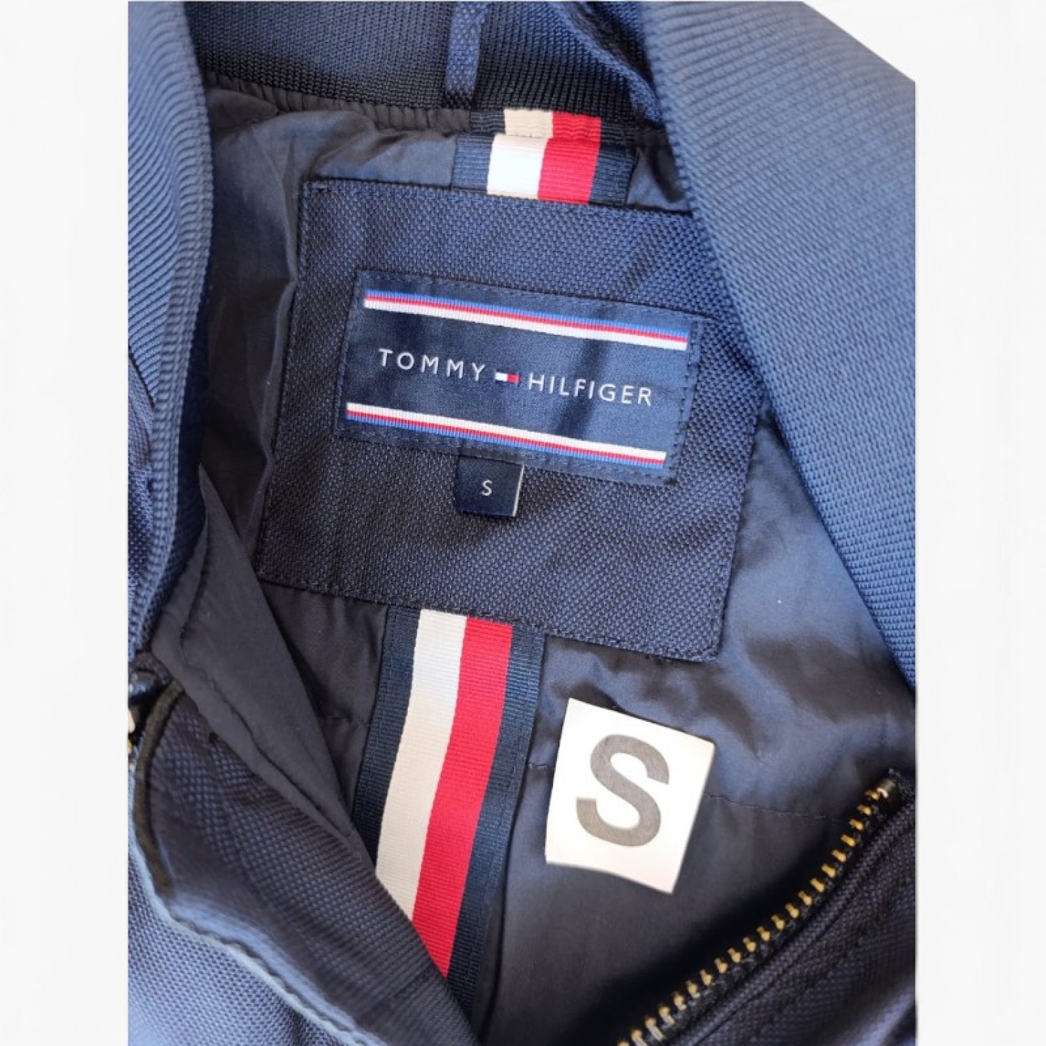 Tommy Hilfiger Μπλε Bomber Jacket – Μέγεθος S / Pre-Owned