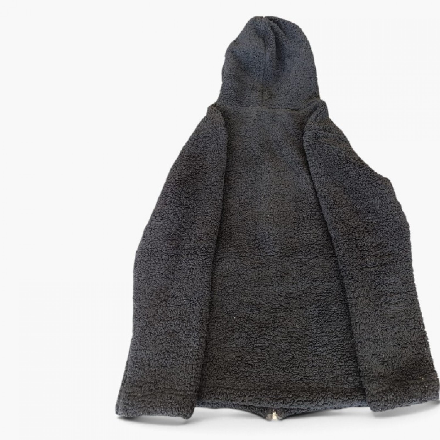Tommy Hilfiger Ανθρακί Sherpa Fleece Ζακέτα Hoodie – Μέγεθος XL / Pre-Owned