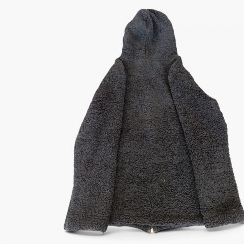Tommy Hilfiger Ανθρακί Sherpa Fleece Ζακέτα Hoodie – Μέγεθος XL / Pre-Owned