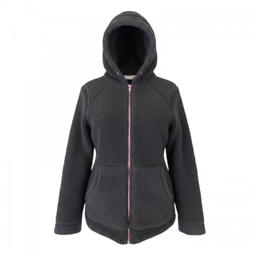 Tommy Hilfiger Ανθρακί Sherpa Fleece Ζακέτα Hoodie – Μέγεθος XL / Pre-Owned