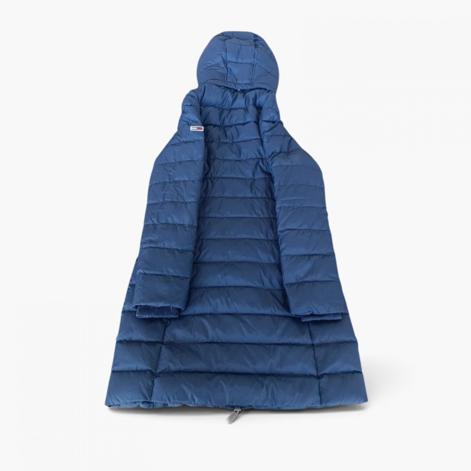 Tommy Jeans Σκούρο Μπλε Μακρύ Puffer Μπουφάν με Συνθετική Γούνα – Μέγεθος XS / Pre-Owned