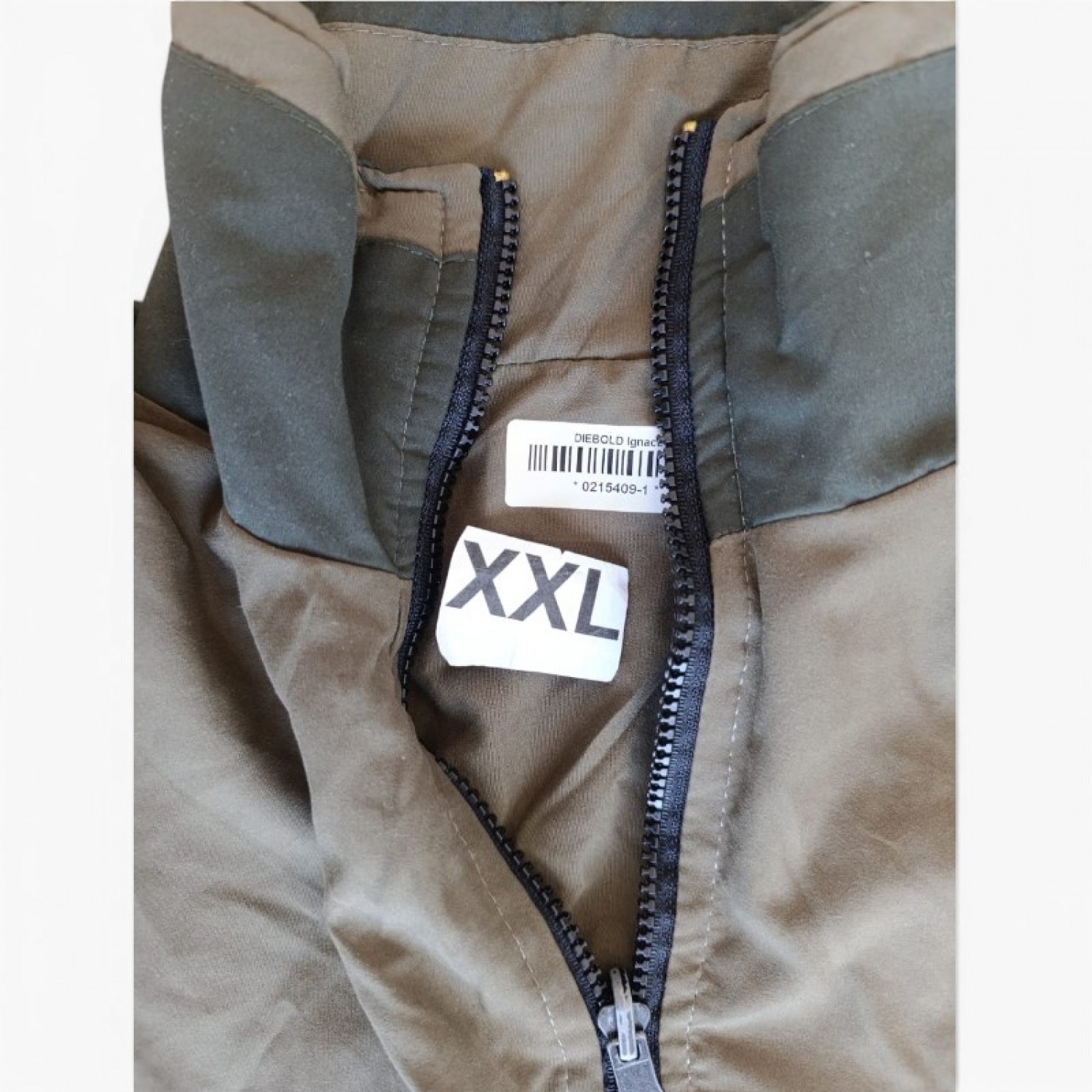 Camel Μπεζ και Χακί Αθλητικό Jacket με Κίτρινες Λεπτομέρειες – Μέγεθος XXL / Pre-Owned