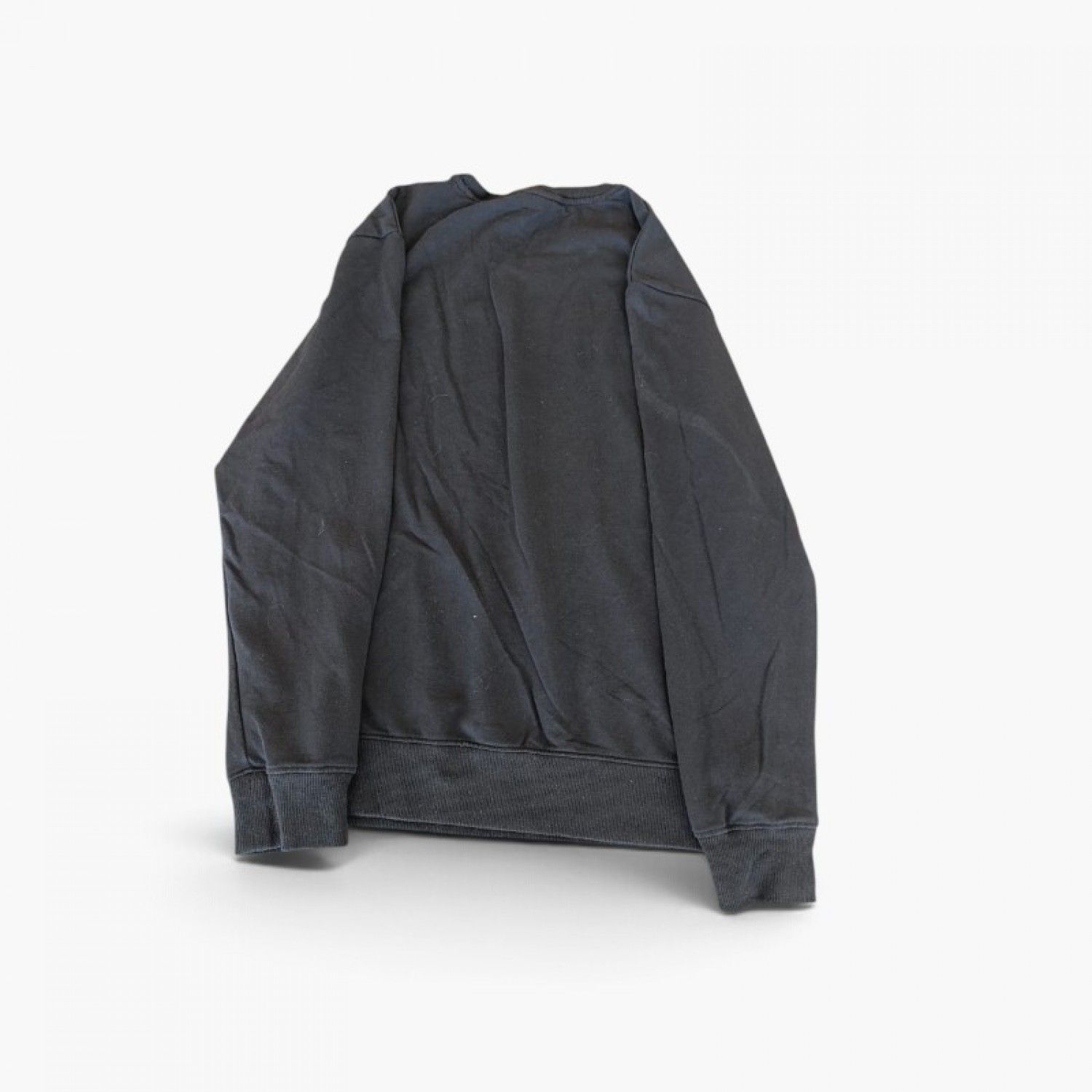 Calvin Klein Μαύρο Φούτερ Crewneck με Μεγάλο Λογότυπο – Μέγεθος S / Pre-Owned