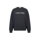 Calvin Klein Μαύρο Φούτερ Crewneck με Μεγάλο Λογότυπο – Μέγεθος S / Pre-Owned
