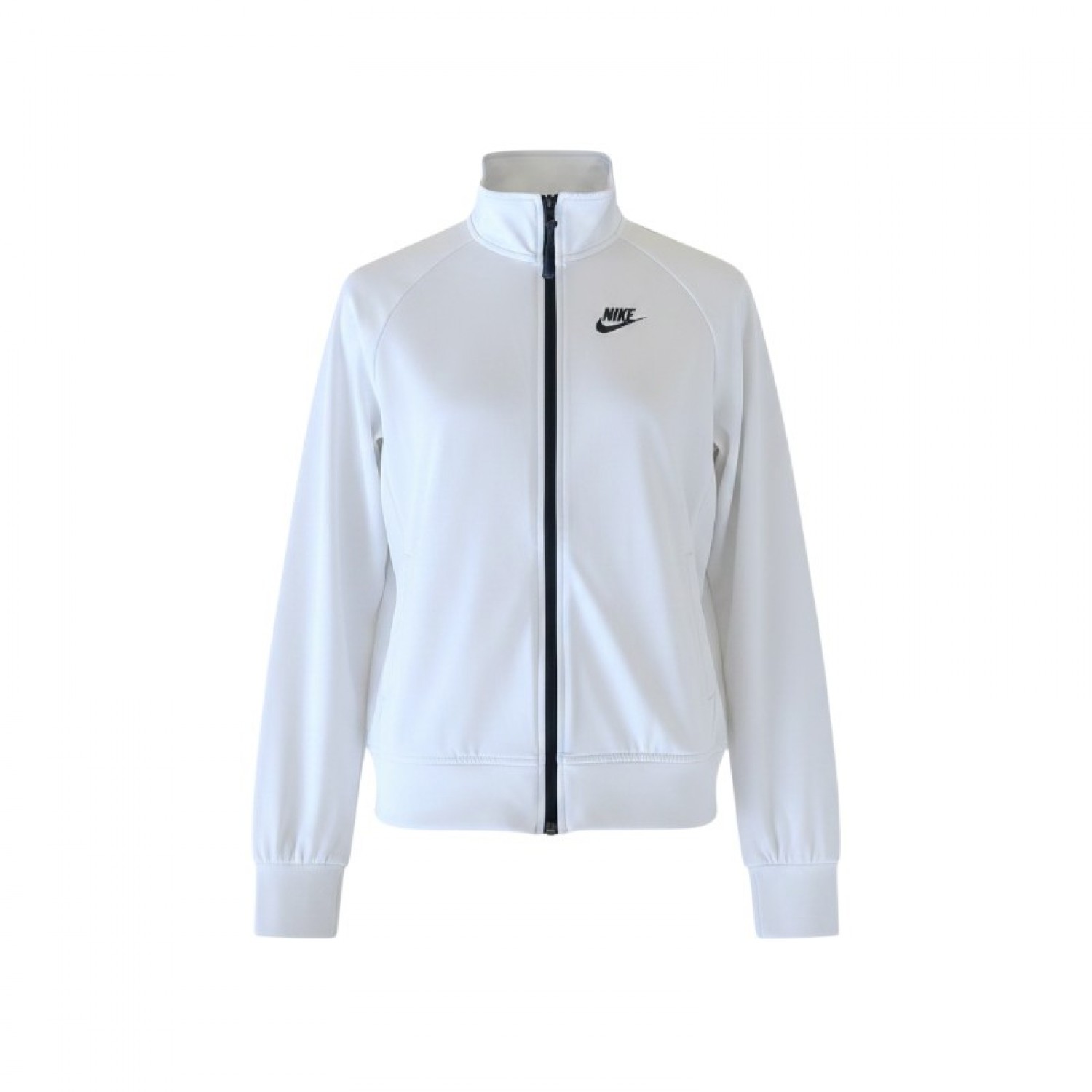 Nike Λευκή Αθλητική Ζακέτα Track με Μαύρες Λεπτομέρειες – Μέγεθος S / Pre-Owned