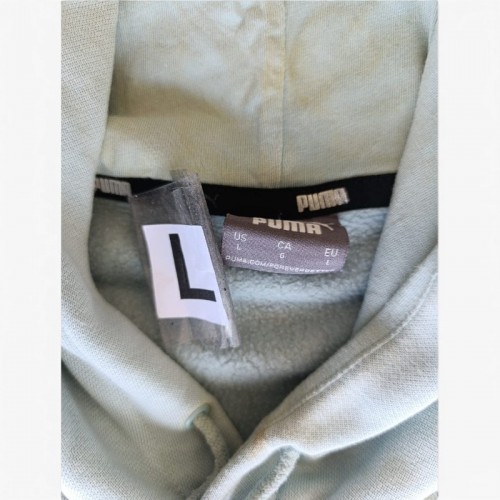 Puma Ανοιχτό Γαλάζιο Φούτερ Hoodie – Μέγεθος L / Pre-Owned